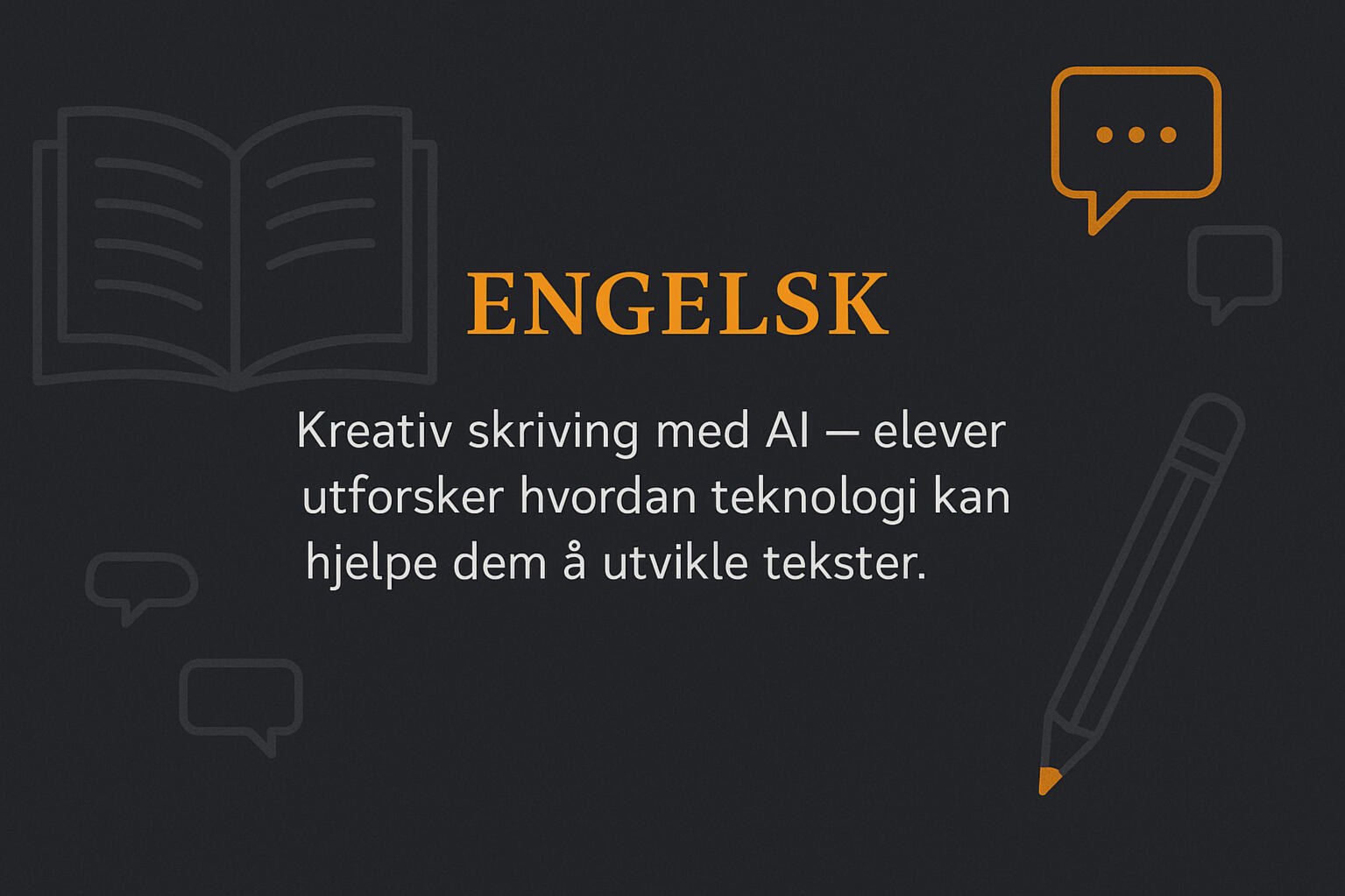Engelsk - Kreativ skriving med AI